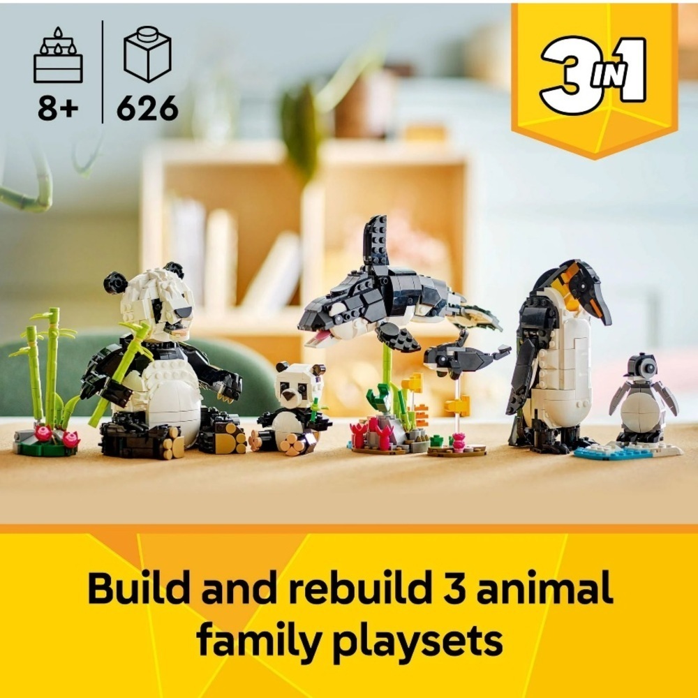 LEGO Creator 3 in 1 Wild Animals Panda Penguin Orca NEW SEALED IN BOX - Picture 4 of 10